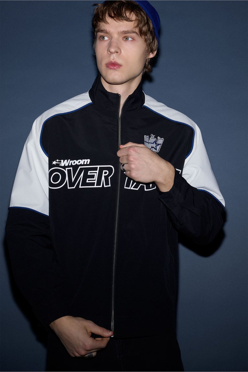 DeFacto Black Man Oversize Fit Stand Collar Waterproof Jacket Casual - Image 4